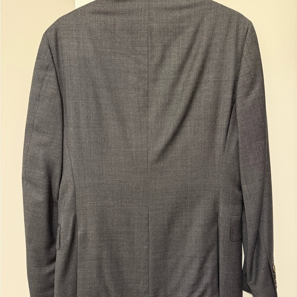 Grey Slim-Fit Wool Suit - Picture 2 of 8